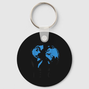 Llavero Día Mundial de la Paz Tierra Regalos Unilkids Azul