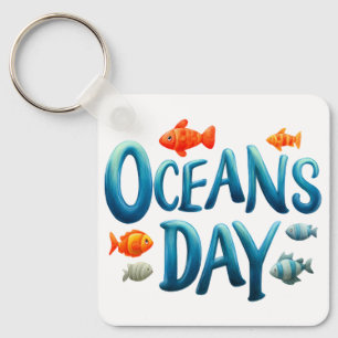 Llavero Día Mundial de los Océanos - Celebración del Día d