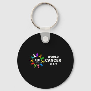 Llavero Día Mundial del Cáncer - Conciencia sobre el cánce