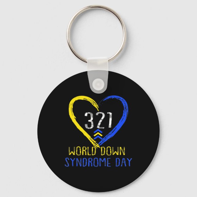 Llavero Día Mundial del Síndrome de Down Amor  (Anverso)
