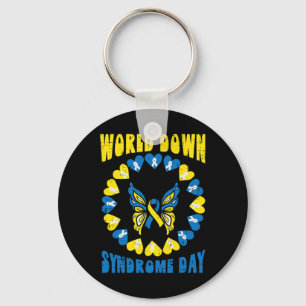 Llavero Día Mundial del Síndrome de Down Mariposa Concienc
