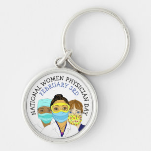 Llavero Día Nacional de la Médica Femenina 3 de febrero