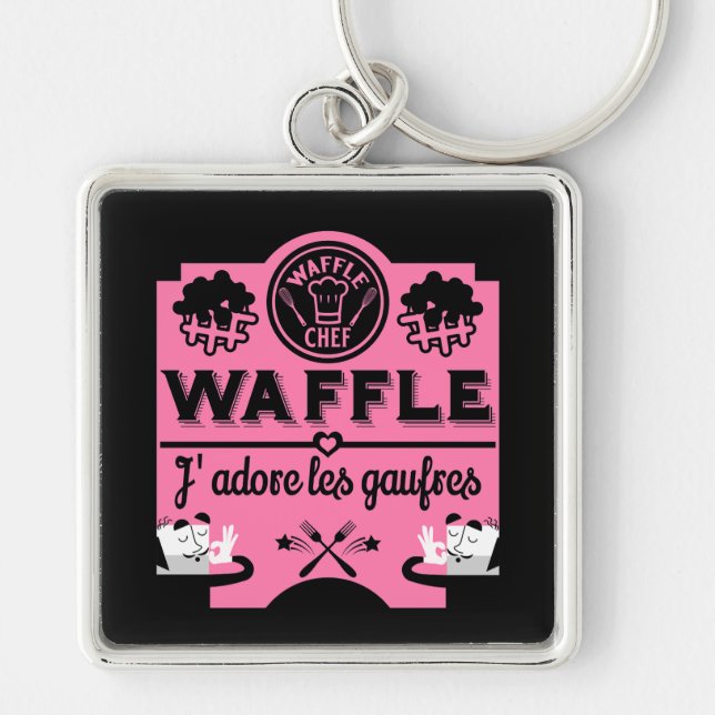 Llavero Día Nacional de Waffle (Frente)