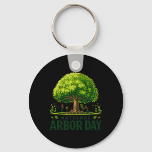 Llavero Día Nacional Del Árbol De Arbor Cuidado Por Un Fel