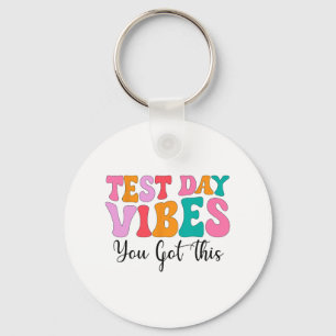 Llavero Día Vibes Groovy Prueba Día de Profesora Mujeres E