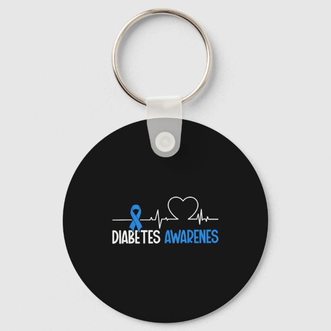 Llavero Diabetes Awareness Day World Diabetes Month  (Anverso)
