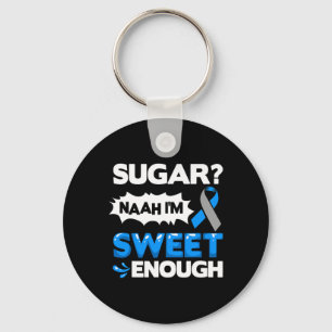 Llavero Diabetes cita advertencias de diabetes contra la d