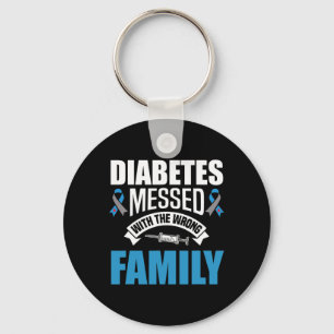 Llavero Diabetes Con La Familia Errónea T1D Tipo 1