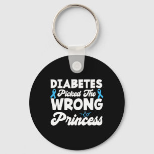 Llavero Diabetes divertidos de los chicas cogieron a la pr