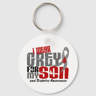 Llavero Diabetes: LLEVO GRIS PARA MI HIJO 6.2