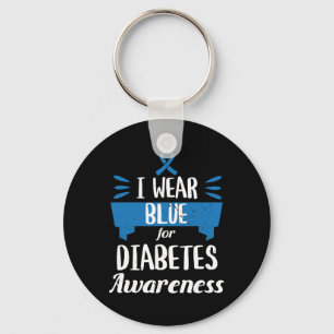Llavero Diabetes Sensibilización Mes Yo Uso Azul T1 T2