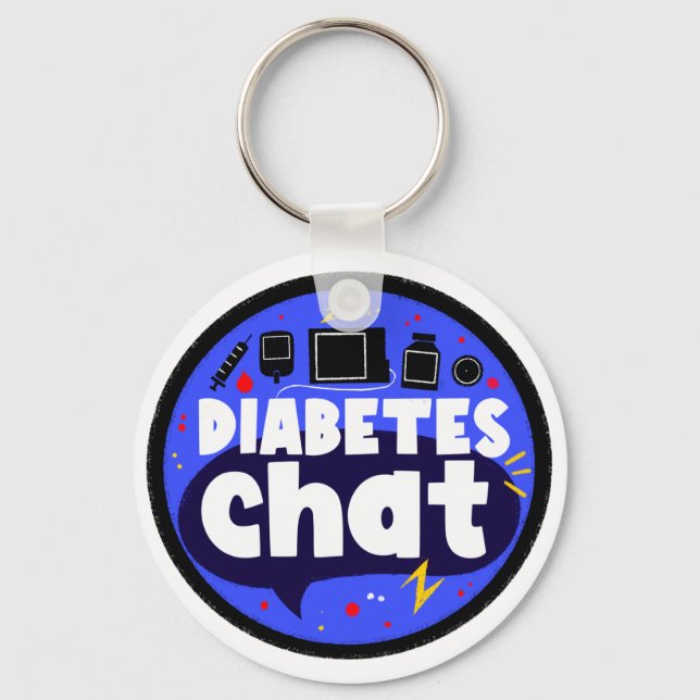 Llavero #diabeteschat Keyring (Anverso)