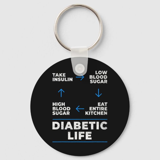 Llavero Diabetic Life Cycle Fun Diabetes Sensibilización s (Anverso)