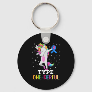 Llavero Diabéticos divertidos de unicornio tipo 1 Maravill