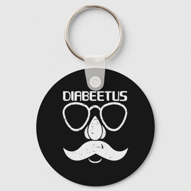 Llavero Diabetus Beard Diabetes Awareness Gift (Anverso)