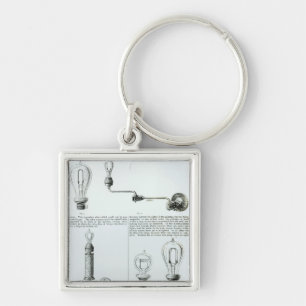Llavero Diagramas de bombillas y de sus soportes