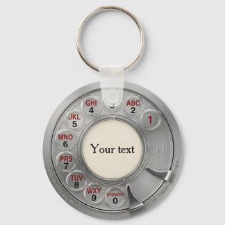 Llavero Dial de Teléfono Giratorio de Metal Personalizado