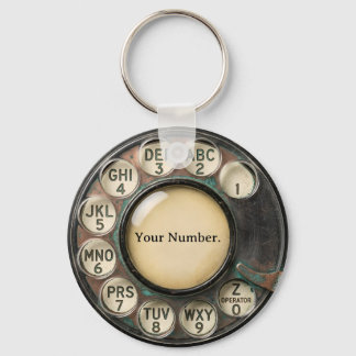 Llavero Dial de teléfono rotativo vintage