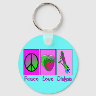 Llavero Diálisis de amor por la paz