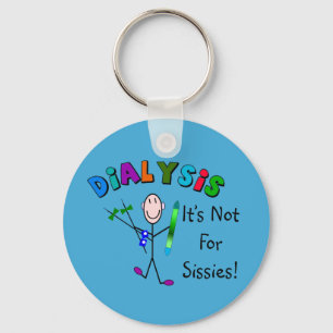 Llavero Diálisis "No es para sissies" Keychain azul