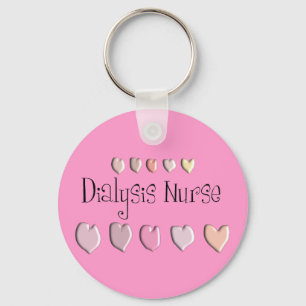 Llavero Diálisis Nurse Hearts Design Gifts