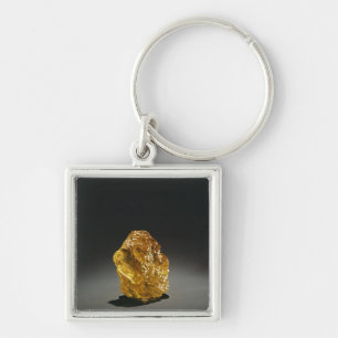 Llavero Diamante en bruto amarillo