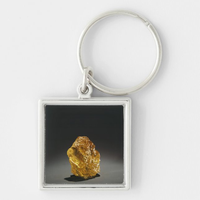 Llavero Diamante en bruto amarillo (Frente)