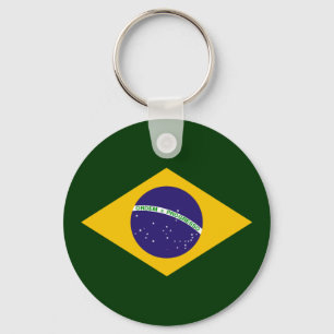 Llavero Diamantes de Brasil - emblema de la bandera brasil