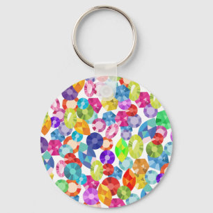 Llavero diamantes de imitación del arco iris