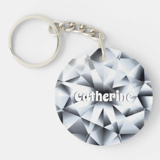 Llavero Diamond DIY nombre gemstone joyas mujeres