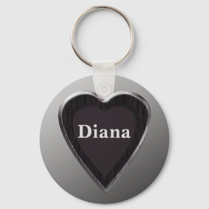 Llavero Diana Heart Keychain por 369MyName