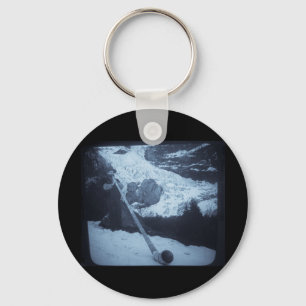 Llavero Diapositiva de linterna mágica del ventilador de