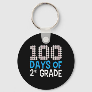 Llavero Días De 2º Grado Deporte De Béisbol 100º Día De Sc