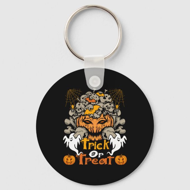 Llavero Días De Cumpleaños De Halloween (Anverso)