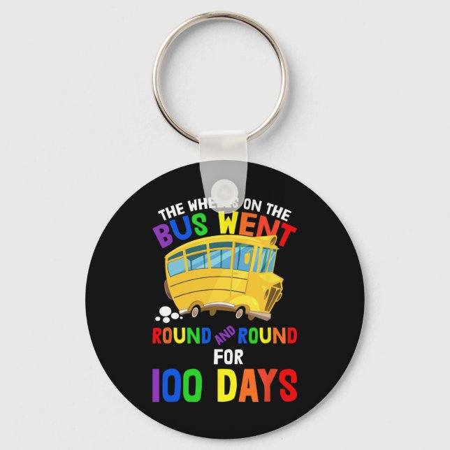 Llavero Días De Enfermería Escolar Rime Ruedas En El Autob (Anverso)