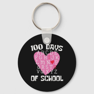 Llavero Días de escuela Alfabeto 100 días estudiante de do