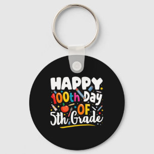 Llavero Días De Regalo De Maestros Escolares 100° Día De Q