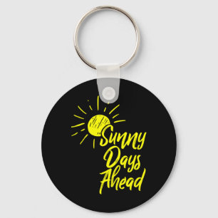 Llavero Días Soleados Antes Del Dibujo De Sol Amarillo Y E