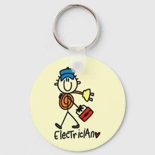 Llavero Dibujante electricista de palitos