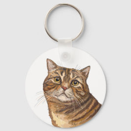 Llavero Dibujo a mano divertido gato Tabby Tote Bag