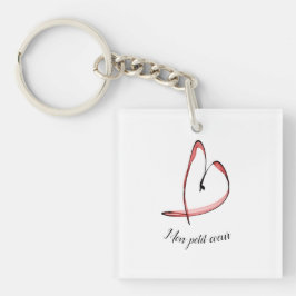 Llavero dibujo agradable pequeño corazón