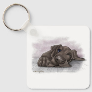 Llavero Dibujo animado adorable de un Gran Danés