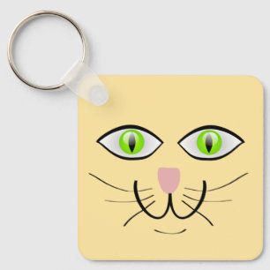 Llavero Dibujo Animado Cara Divertida Gato-29034