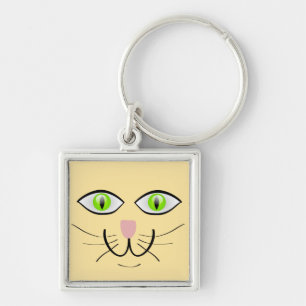 Llavero Dibujo Animado Cara Divertida Gato-29034