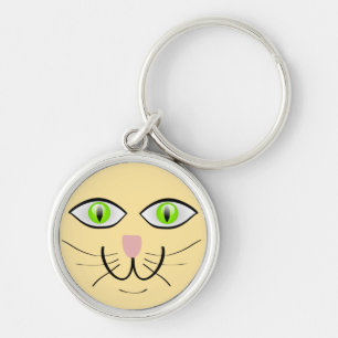 Llavero Dibujo Animado Cara Divertida Gato-29034