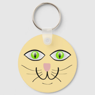Llavero Dibujo Animado Cara Divertida Gato-29034