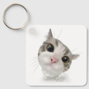 Llavero Dibujo animado de gatito atigrado lindo