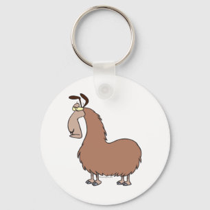 Llavero dibujo animado de llama divertida