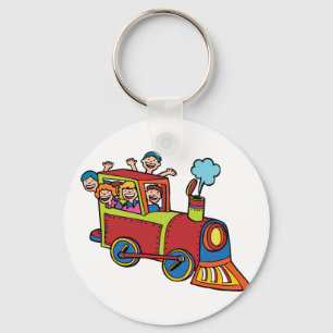 Llavero Dibujo animado de los jinetes de tren