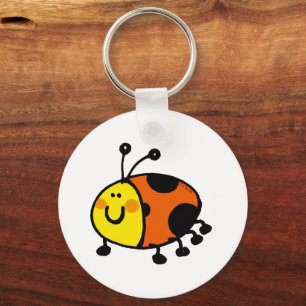 Llavero Dibujo Animado de Mariquita Adorable para Niños y 